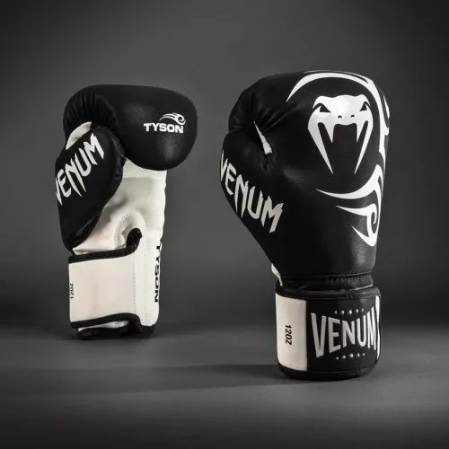 VENUM: MIKE TYSON REPLICA BOXNINGSHANDSKAR - SVART/VIT