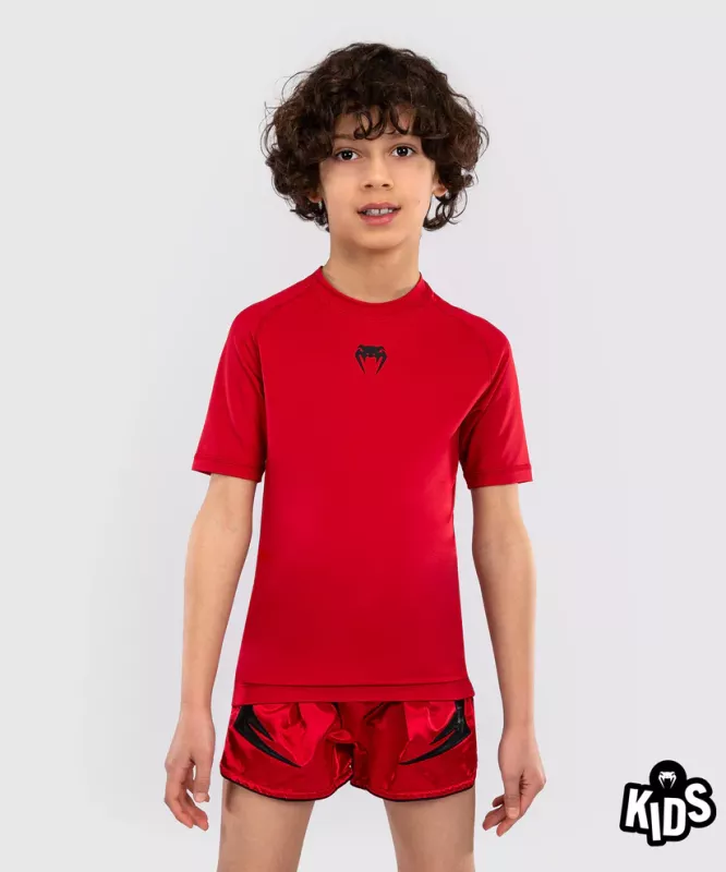 VENUM: CONTENDER KIDS RASHGUARD SHORT SLEEVES - CHERRY RED
