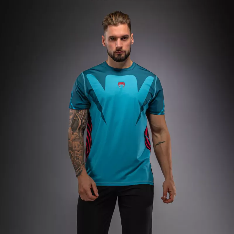 VENUM: ATTACK 90 DRY-TECH T-SHIRT - TURKOS / RÖD