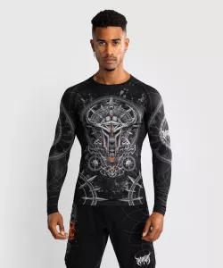 VENUM: GLADIATOR 5.0 LONG SLEEVE RASHGUARD - BLACK/SILVER