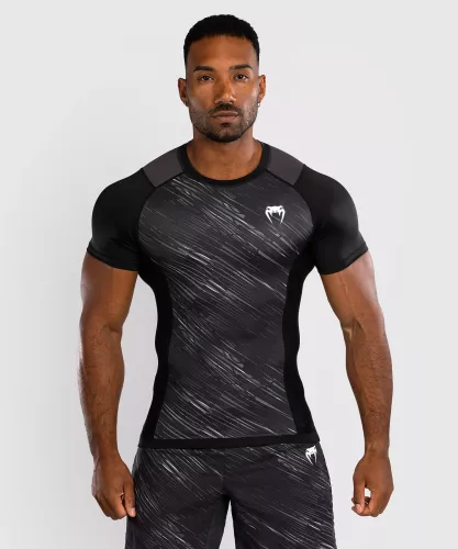 VENUM: TECTONIC RAPID RASHGUARD SHORT SLEEVE - BLACK/STORM GREY