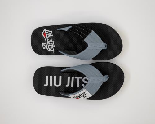 FLOWFLIP: JIU JITSU YOUTH GREY BELT FLIP FLOPS