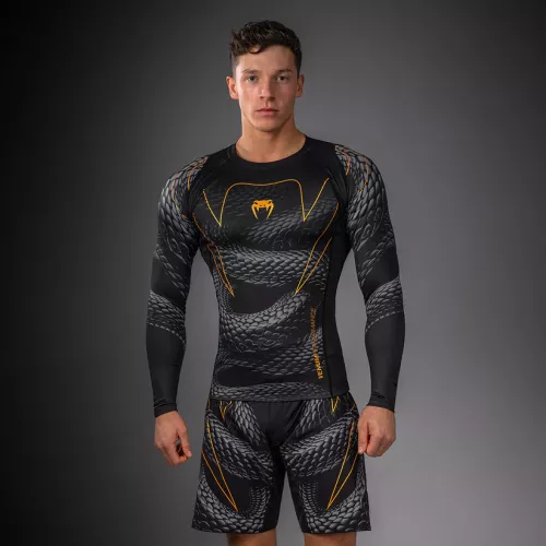 VENUM: MATUPA LONG SLEEVE RASHGUARD - SVART/GRÅ/GULD