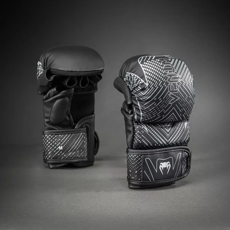 VENUM: MIDNIGHT FURY SPARRING GLOVES - SVART / GRÅ / SILVER