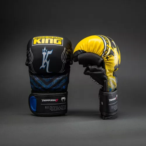 VENUM: X TEKKEN 8 SPARRING GLOVES - KING - BLACK/YELLOW
