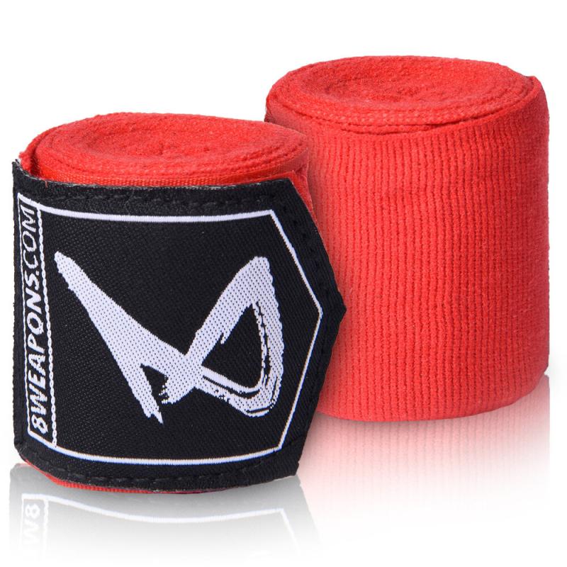 8 WEAPONS: 2 METERS HAND WRAPS - RED