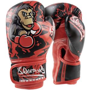 8 WEAPONS: KIDS JOE BOXING GLOVES - BLACK/RED