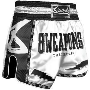 8 WEAPONS: CARBON SNOW NIGHT MUAY THAI SHORTS - VIT