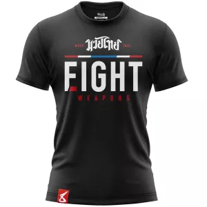 8 WEAPONS: MUAY THAI T-SHIRT THE FIGHT - SVART