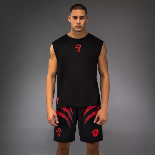 VENUM: x MIKE TYSON TIGER SLEEVELESS T-SHIRT - MÖRKSVART