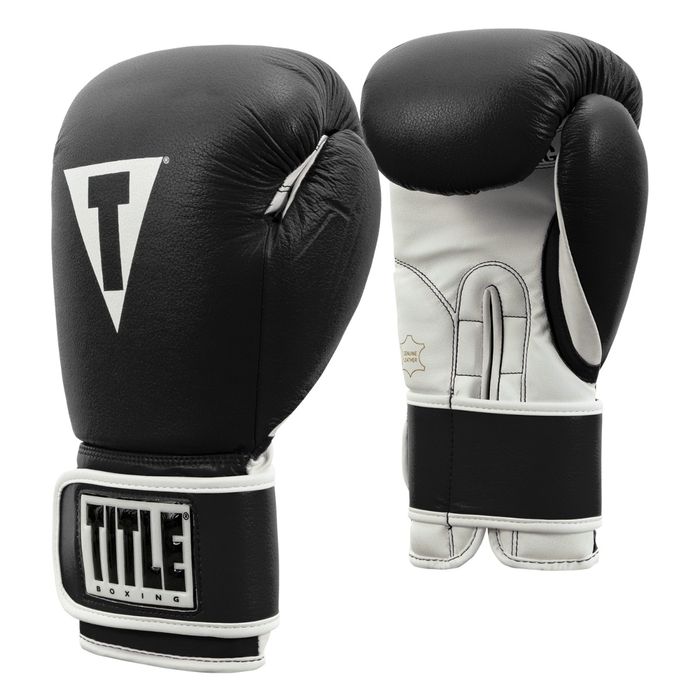 TITLE: PRO STYLE 3.0 BOXING GLOVES - BLACK/WHITE