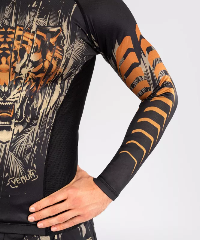 VENUM: TIGER LÅNGÄRMAD RASHGUARD -SVART/NEON ORANGE