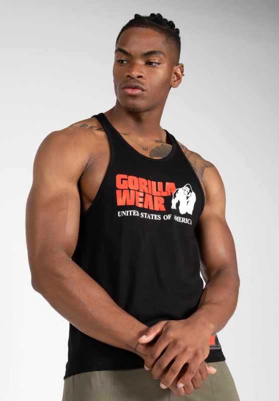 GORILLA WEAR: CLASSIC TANK TOP LINNE - BLACK