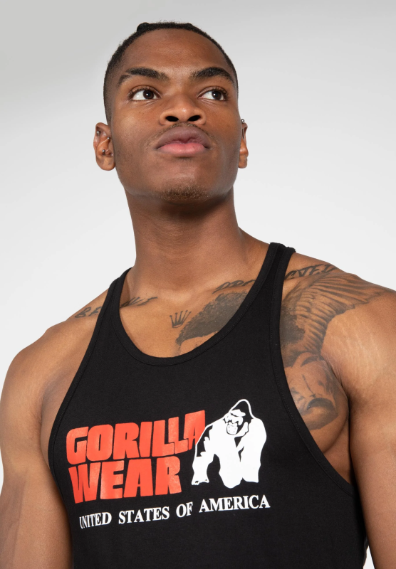 GORILLA WEAR: CLASSIC TANK TOP LINNE - BLACK