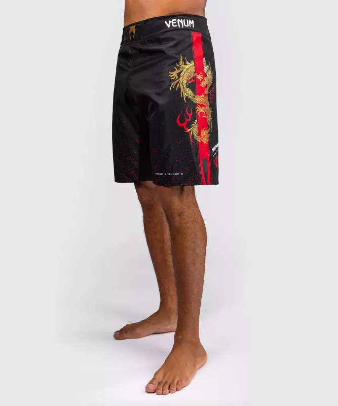 VENUM: x TEKKEN 8 - MARSHALL LAW FIGHT SHORTS - BLACK/RED/GOLD