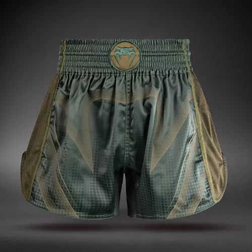 VENUM: STEALTH MUAY THAI SHORTS - KHAKI / MÖRKGRÖN