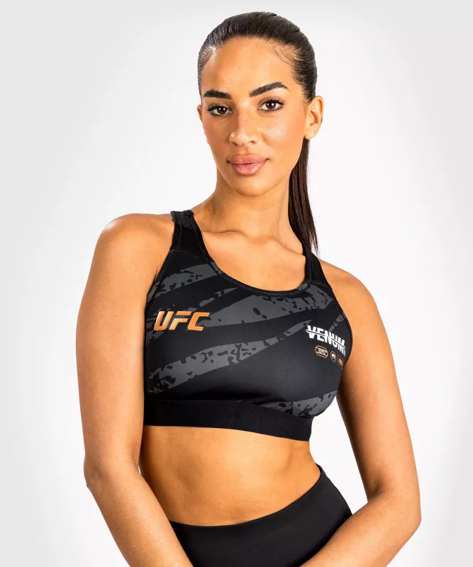 VENUM: UFC ADRENALINE FIGHT WEEK WOMENS SPORTS BRA - URBAN CAMO