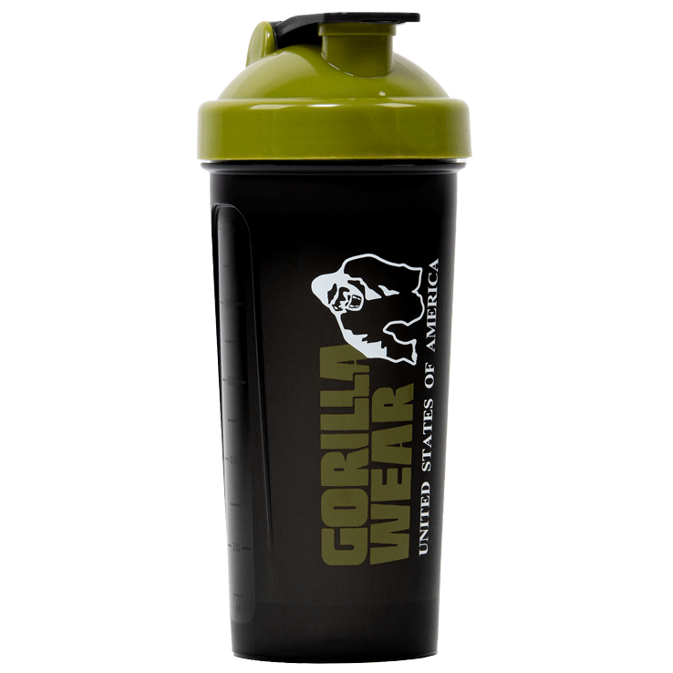 GORILLA WEAR: SHAKER XXL 1000ml - BLACK/GREEN