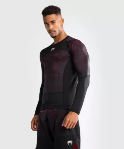 VENUM: G-FIT AIR MEN'S LONG SLEEVE RASHGUARD - DEEP BLACK/FIRE RED