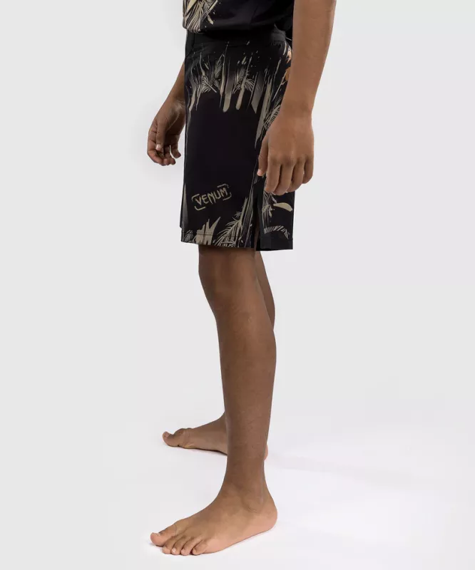 VENUM: TIGER KIDS FIGHT SHORTS - SVART/NEON ORANGE