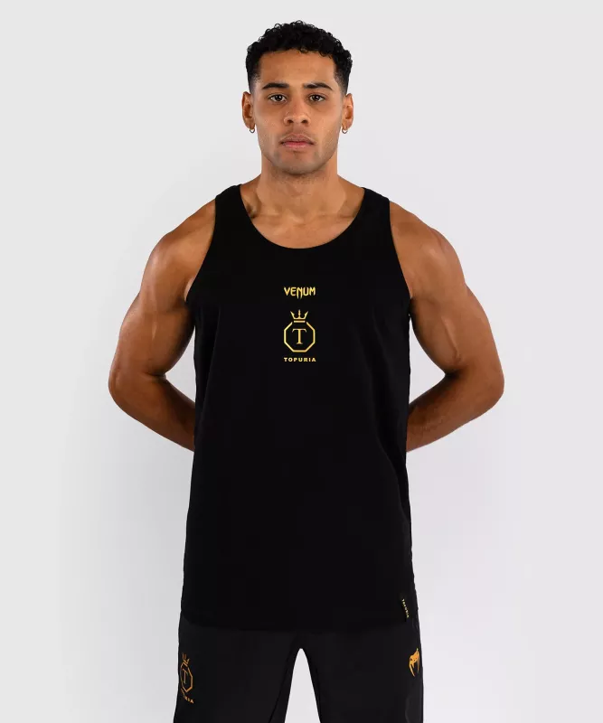 VENUM: x ILIA TOPURIA UNMATCHED TANK TOP - SVART/GULD