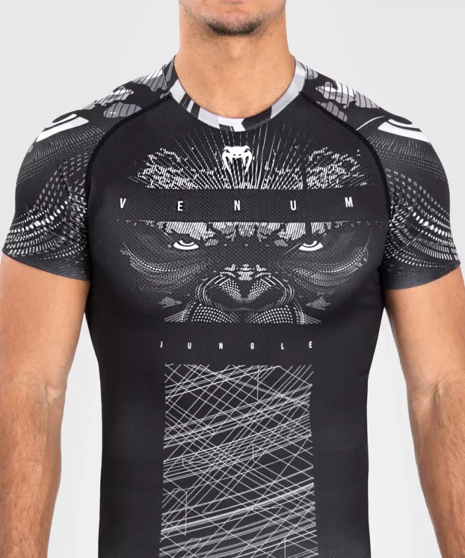 VENUM: GORILLA JUNGLE RASHGUARD KORTÄRMAD - SVART/VIT