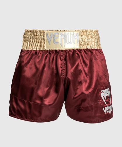 VENUM CLASSIC MUAY THAÏ SHORTS - VINRÖD/GULD/VIT