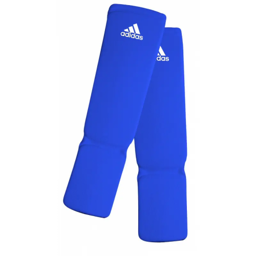ADIDAS: BENSKYDD I BOMULL - BLÅ