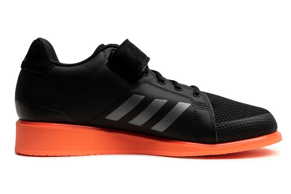 ADIDAS: POWER PERFECT III TYNGDLYFTNINGSSKOR - SVART/ORANGE