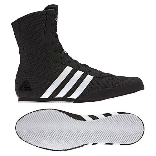 ADIDAS: BOX HOG 2 BOXING SHOES - BLACK/WHITE