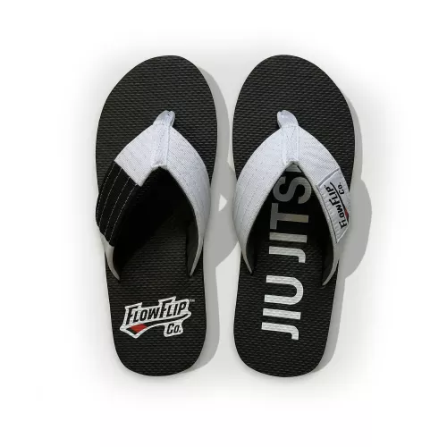 FLOWFLIP: JIU JITSU WHITE BELT FLIP FLOPS
