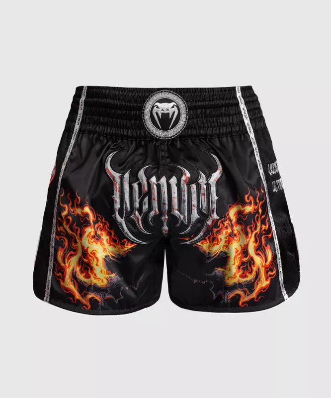 VENUM: GLADIATOR 5.0 MUAY THAI SHORTS - SVART/ORANGE