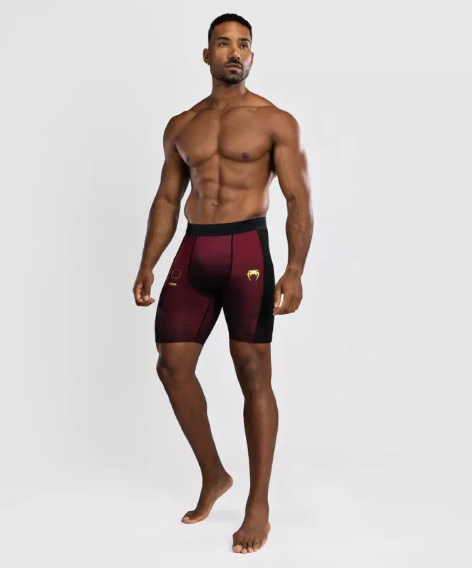 VENUM: TACTICAL XT VALE TUDO SHORTS - BLACK/BURGUNDY/GOLD