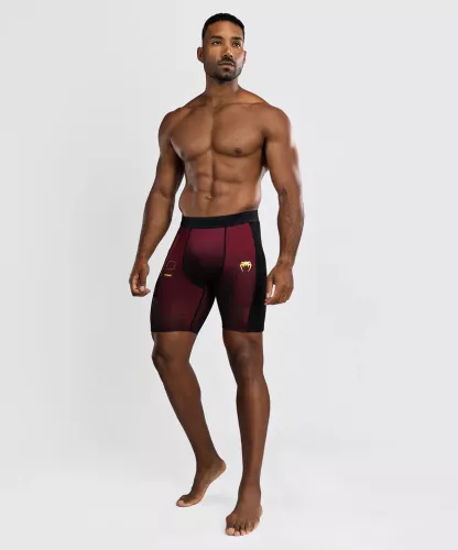 VENUM: TACTICAL XT VALE TUDO SHORTS - BLACK/BURGUNDY/GOLD