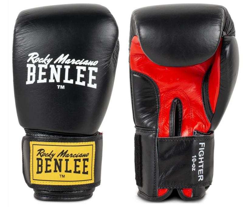 BENLEE: FIGHTER LÄDER BOXNINGSHANDSKAR - SVART