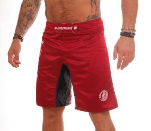 SUPERIOR WEAR: BERMUDAS MMA SHORTS - RÖD - XS