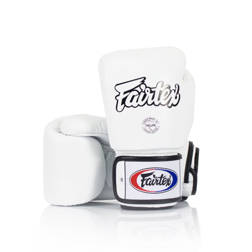 FAIRTEX: TIGHT FIT BOXING GLOVES - WHITE