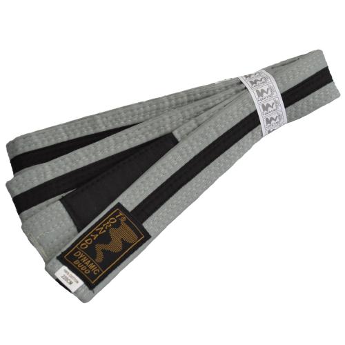 PHOENIX: KIDS BJJ BÄLTE ULTRA LIGHT - GRÅ/SVART