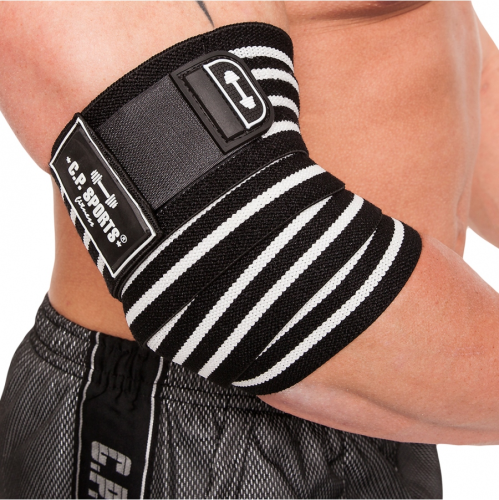 C.P SPORTS: ELBOW WRAPS PRO - BLACK