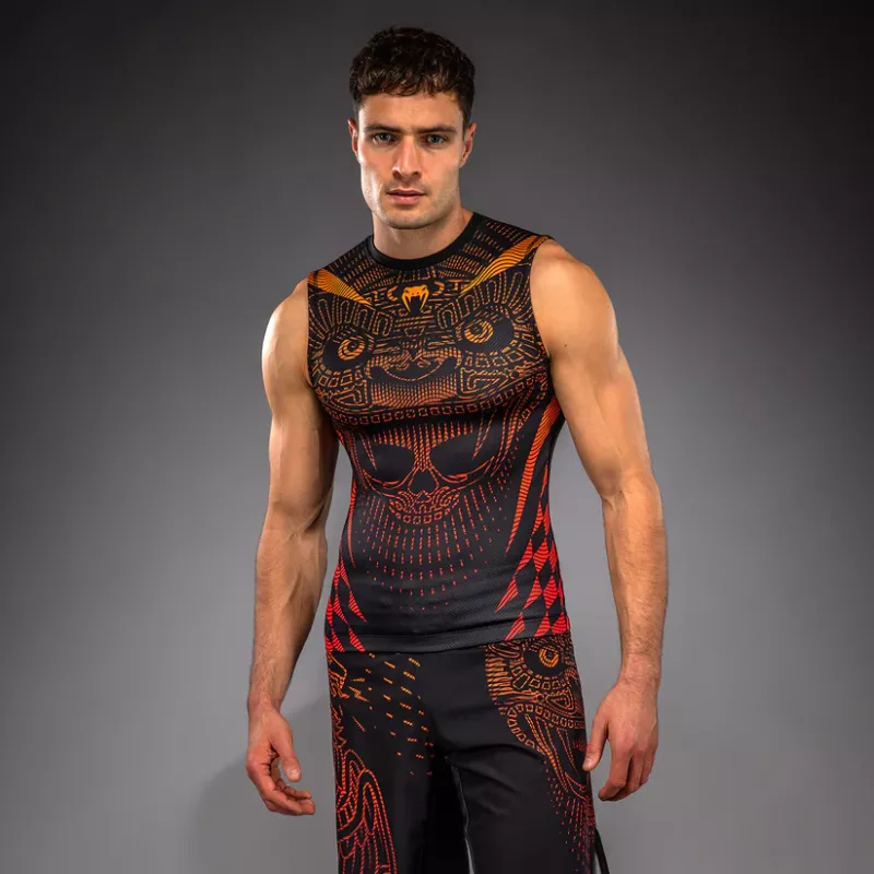 VENUM: QUETZAL FURY SLEEVELESS RASHGUARD - BLACK / RED
