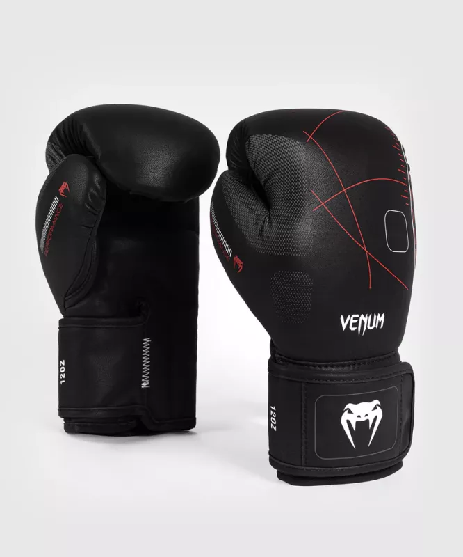VENUM: TACTICAL XT BOXING GLOVES - BLACK/FIRE RED