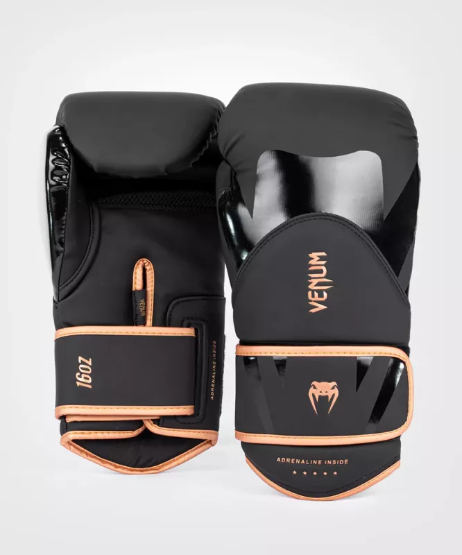 VENUM: CHALLENGER 4.0 BOXING GLOVES - BLACK/BRONZE