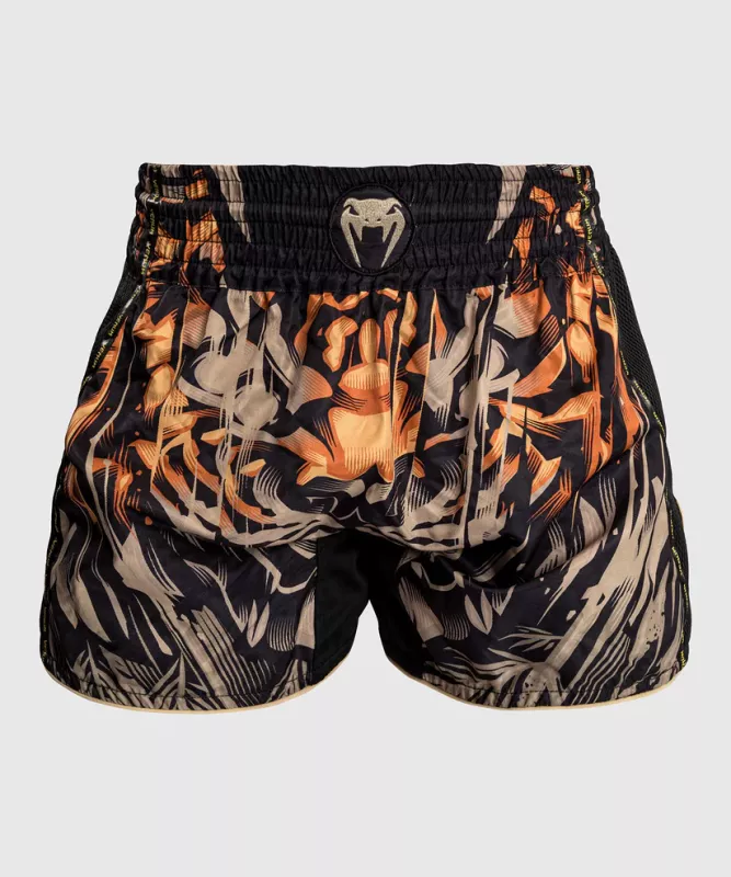 VENUM: TIGER MUAY THAI SHORTS - SVART/NEON ORANGE