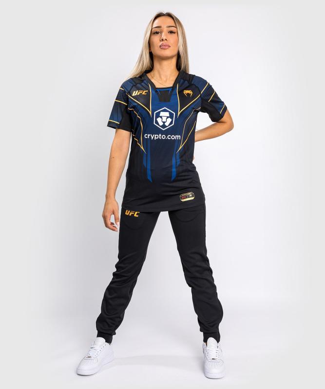 VENUM: UFC AUTHENTIC FIGHT NIGHT 2.0 WOMEN'S WALKOUT JERSEY - BLÅ/SVART/GULD