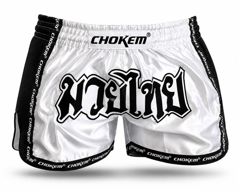 CHOKEM: NAK MUAY THAIBOXNINGSSHORTS - VIT