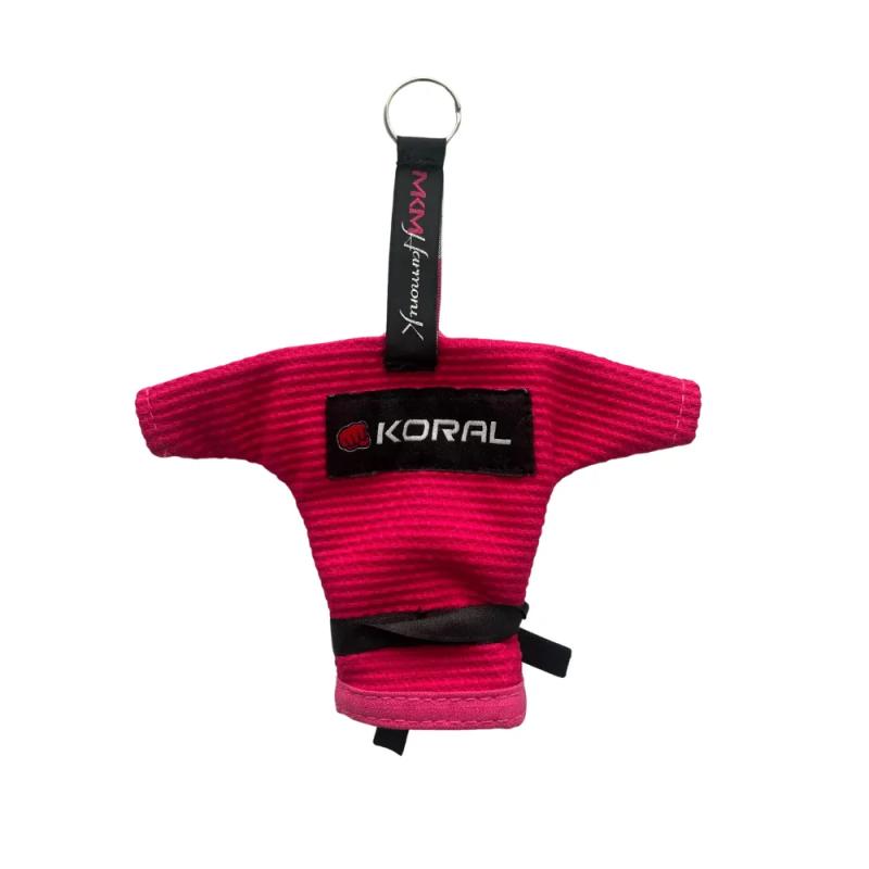 KORAL: BJJ GI NYCKELRING - ROSA