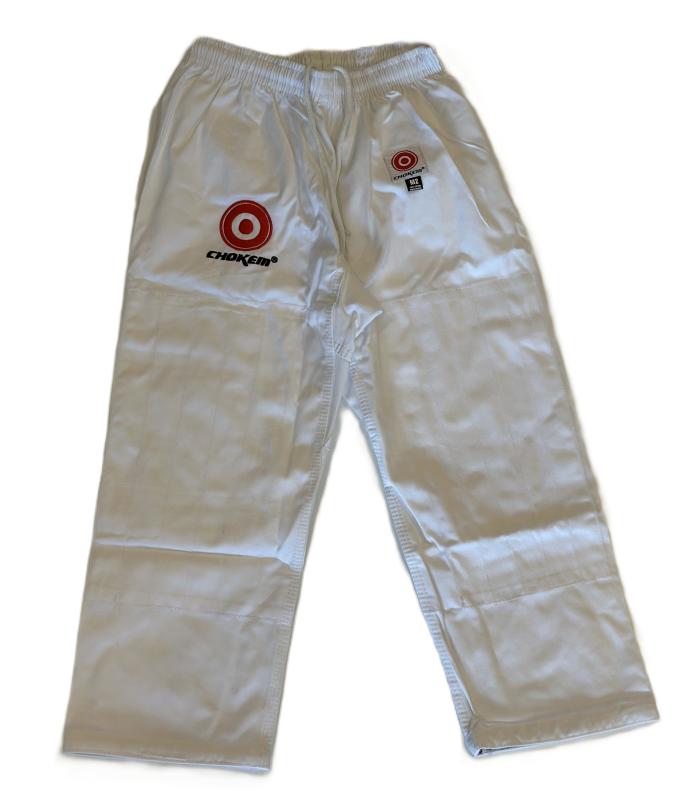 CHOKEM: KIDS BJJ PANTS - WHITE