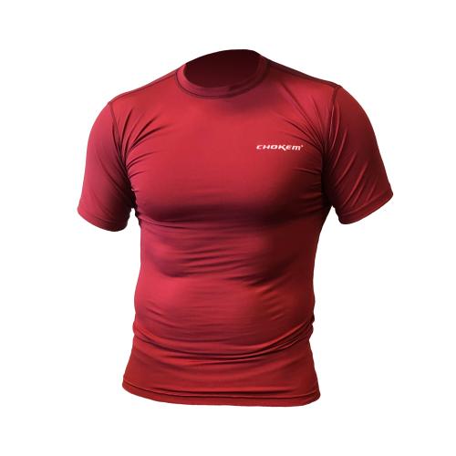 CHOKEM: CLEAN CUT RASHGUARD - RED WINE