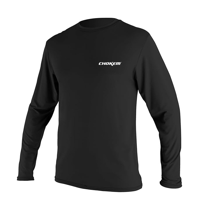 CHOKEM: KIDS CLEAN CUT LÅNGÄRMAD RASHGUARD - SVART