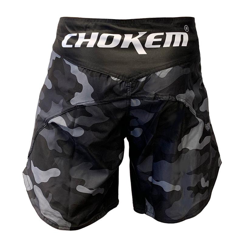 CHOKEM: FORCE MMA SHORTS - GRÅ CAMO